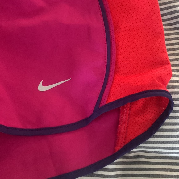 Nike Dri-Fit Running shorts large EUC purple and orange - Picture 2 of 8